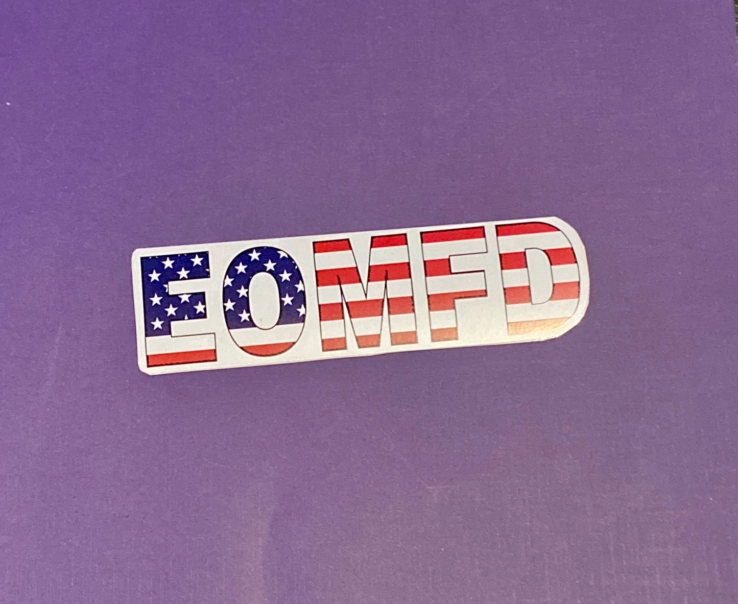 Patriotic EOD Sticker | EOMFD Flag