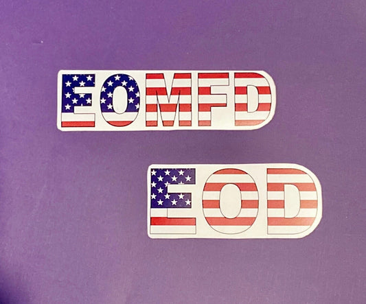 Patriotic EOD Sticker | EOMFD Flag