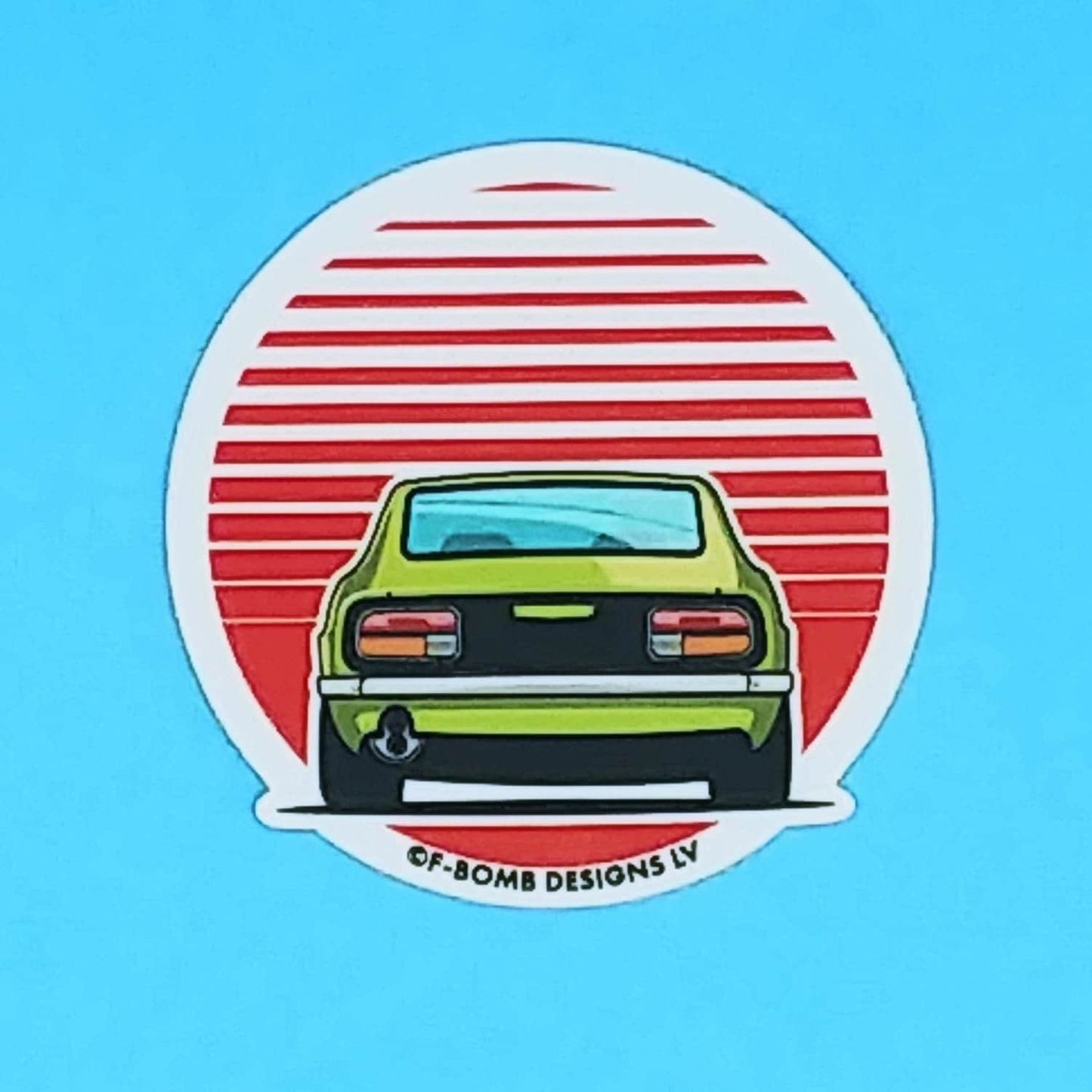 Datsun 240Z Retro Sunset Sticker | That's my Datsun Sticker