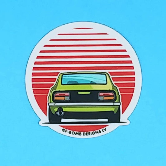 Datsun 240Z Retro Sunset Sticker | That's my Datsun Sticker