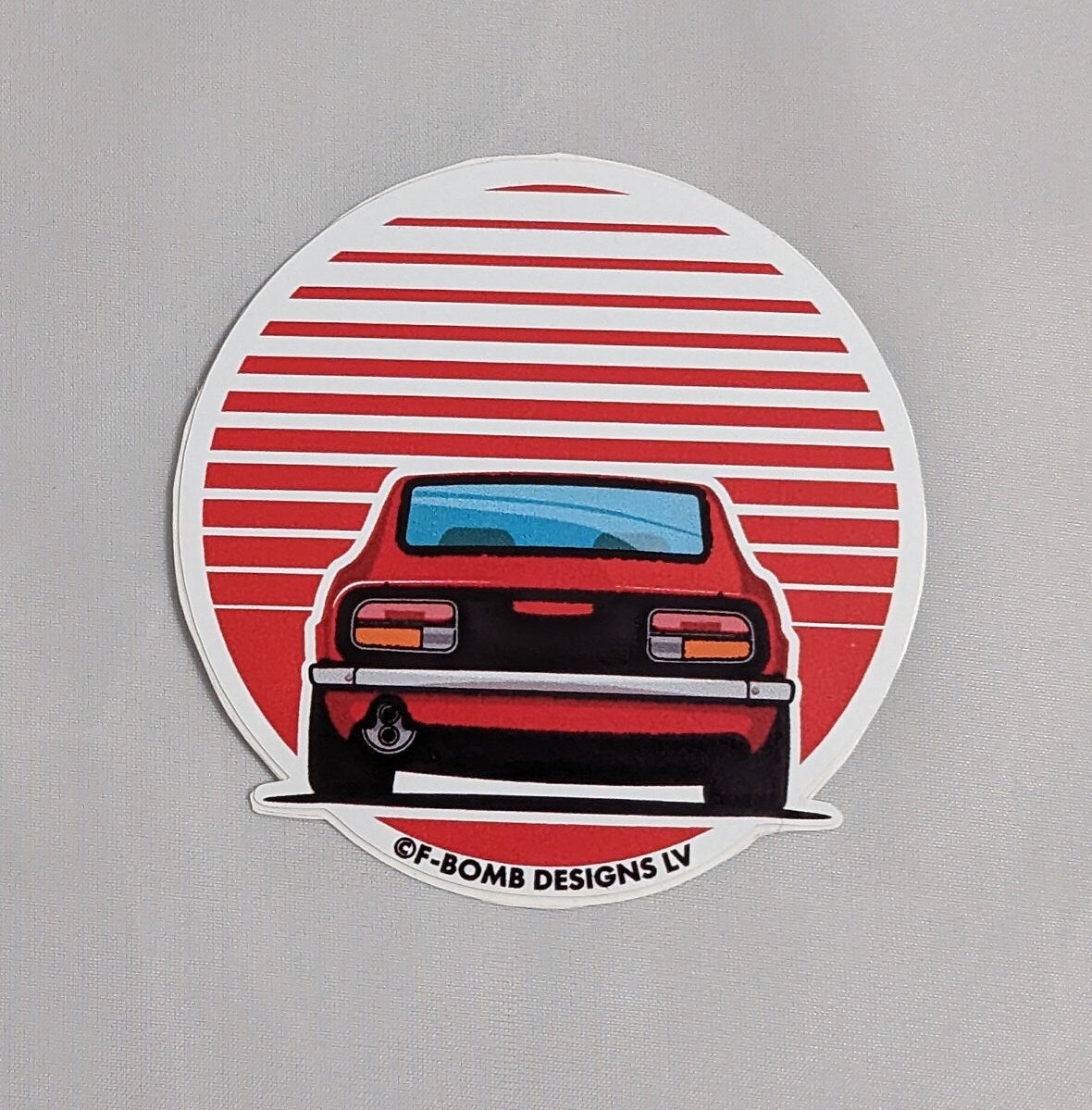 Datsun 240Z Retro Sunset Sticker | That's my Datsun Sticker