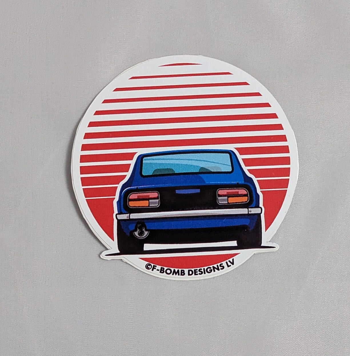 Datsun 240Z Retro Sunset Sticker | That's my Datsun Sticker