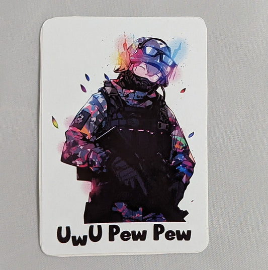 UWU Pew Pew Sticker