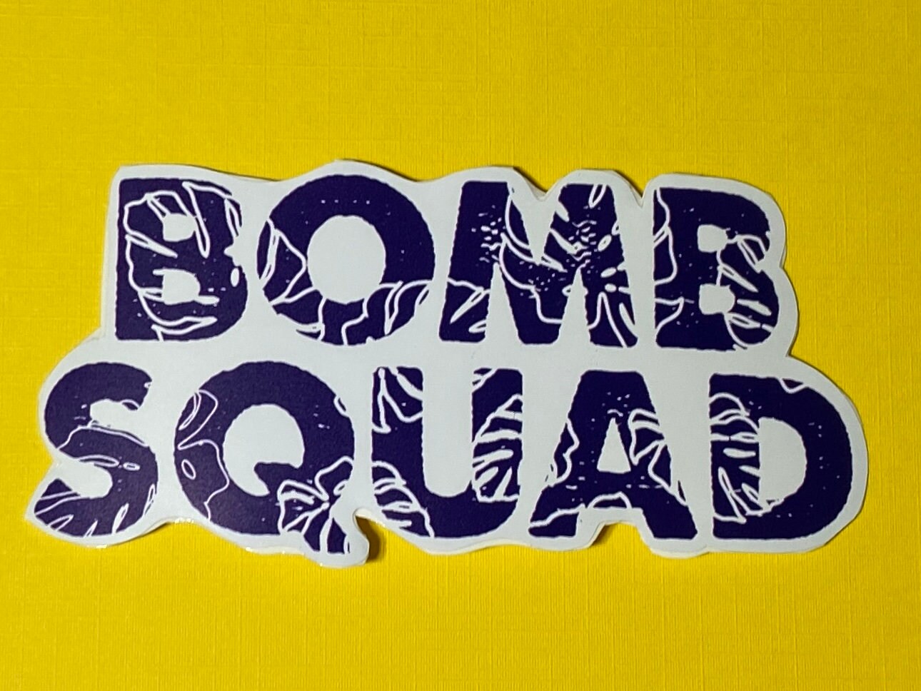 Hawaiian Floral Printed Bomb Squad Stickers | Lots of Color Choices!