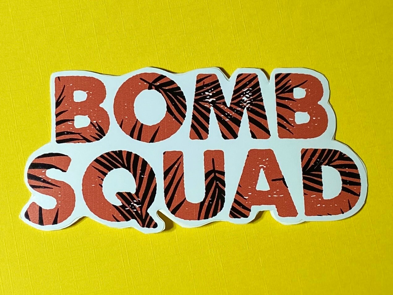 Hawaiian Floral Printed Bomb Squad Stickers | Lots of Color Choices!