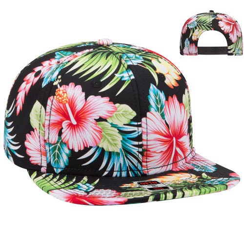 3D Puff EOD Hawaiian Flat Brim Hat