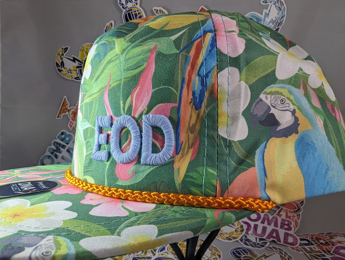 3D Puff EOD Hawaiian Flat Brim Hat